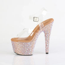 Load image into Gallery viewer, Tacones Pleaser BEJEWELED-708MS Transparente Oro Rosa
