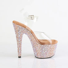 Load image into Gallery viewer, Tacones Pleaser BEJEWELED-708MS Transparente Oro Rosa
