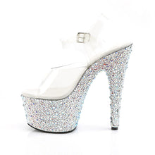 Load image into Gallery viewer, Tacones Pleaser BEJEWELED-708MS Transparente Plata
