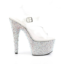 Load image into Gallery viewer, Tacones Pleaser BEJEWELED-708MS Transparente Plata
