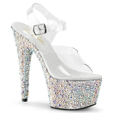 Load image into Gallery viewer, Tacones Pleaser BEJEWELED-708MS Transparente Plata
