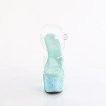 Load image into Gallery viewer, Tacones Pleaser BEJEWELED-708RRS Transparente Aguamarina
