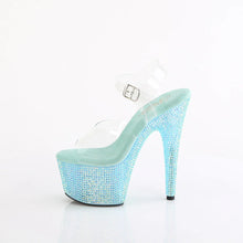 Load image into Gallery viewer, Tacones Pleaser BEJEWELED-708RRS Transparente Aguamarina
