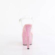 Load image into Gallery viewer, Tacones Pleaser BEJEWELED-708RRS Transparente B. Rosa
