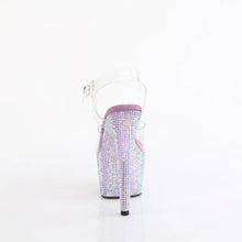 Load image into Gallery viewer, Tacones Pleaser BEJEWELED-708RRS Transparente Lavanda
