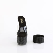Carregar imagem no visualizador da galeria, Sapatos de salto alto Pleaser BEJEWELED-712RS - Transparente / Strass preto
