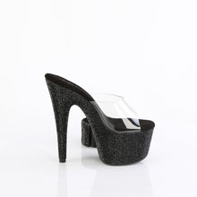 Carregar imagem no visualizador da galeria, Sapatos de salto alto Pleaser BEJEWELED-712RS - Transparente / Strass preto
