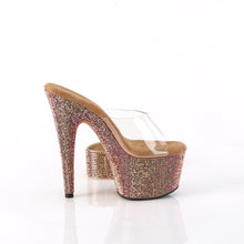 Load image into Gallery viewer, Pleaser BEJEWELED-712RS Heels - Clear / Bronze Multicolor Rhinestones
