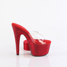 Carregar imagem no visualizador da galeria, Sapatos de salto alto Pleaser BEJEWELED-712RS - Transparente / Strass vermelho rubi
