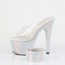 Load image into Gallery viewer, Pleaser BEJEWELED-712RS Heels - Clear / Silver Multicolor Rhinestones
