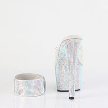 Load image into Gallery viewer, Pleaser BEJEWELED-712RS Heels - Clear / Silver Multicolor Rhinestones
