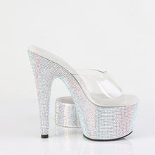 Load image into Gallery viewer, Pleaser BEJEWELED-712RS Heels - Clear / Silver Multicolor Rhinestones
