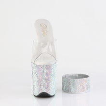 Carregar imagem no visualizador da galeria, Sapatos de salto alto Pleaser BEJEWELED-812RS - Transparente / Strass multicolor prateado
