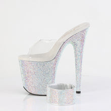Carregar imagem no visualizador da galeria, Sapatos de salto alto Pleaser BEJEWELED-812RS - Transparente / Strass multicolor prateado
