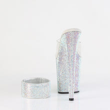 Carregar imagem no visualizador da galeria, Sapatos de salto alto Pleaser BEJEWELED-812RS - Transparente / Strass multicolor prateado
