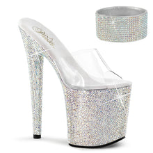 Carregar imagem no visualizador da galeria, Sapatos de salto alto Pleaser BEJEWELED-812RS - Transparente / Strass multicolor prateado
