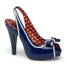 Load image into Gallery viewer, Tacones Pin Up Couture BETTIE-05 Navy Azul Charol
