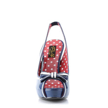 Load image into Gallery viewer, Tacones Pin Up Couture BETTIE-05 Navy Azul Charol
