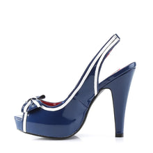 Load image into Gallery viewer, Tacones Pin Up Couture BETTIE-05 Navy Azul Charol
