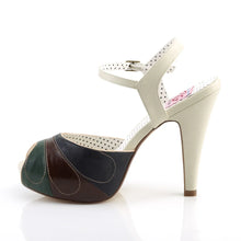 Load image into Gallery viewer, Tacones Pin Up Couture BETTIE-27 Crema Piel Sintética
