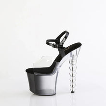 Load image into Gallery viewer, Tacones Pleaser BLISS-708-1BC Transparente Negro Ombre
