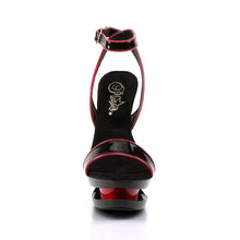 Cargar imagen en el visor de la galería, Tacones Pleaser BLONDIE-631-2 Negro Rojo Charol
