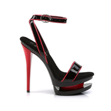 Cargar imagen en el visor de la galería, Tacones Pleaser BLONDIE-631-2 Negro Rojo Charol

