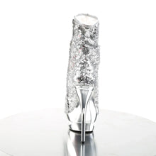 Cargar imagen en el visor de la galería, Tacones Pleaser BLONDIE-R-1008 Plata Sequins Cromo
