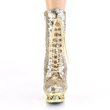 Cargar imagen en el visor de la galería, Tacones Pleaser BLONDIE-R-1020 Dorado Sequins Cromo
