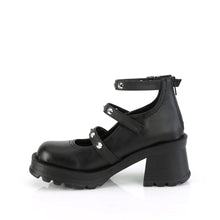 Carregar imagem no visualizador da galeria, Zapatos con plataforma Demonia BRATTY-30 Negro Piel vegana
