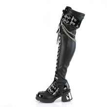 Load image into Gallery viewer, Botas (Over the Knee) Demonia BRATTY-304 Negro Stretch Piel vegana
