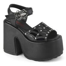 Carregar imagem no visualizador da galeria, Sandalias Demonia CAMEL-17 Negro Piel vegana
