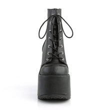 Load image into Gallery viewer, Botines Demonia CAMEL-203 Negro Piel vegana
