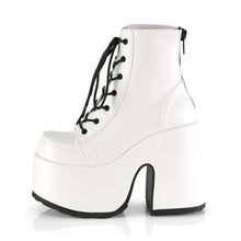 Load image into Gallery viewer, Botines Demonia CAMEL-203 Blanco Piel vegana
