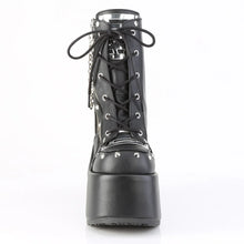 Load image into Gallery viewer, Botines Demonia CAMEL-208 Negro Piel vegana
