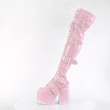 Load image into Gallery viewer, Botas (Over the Knee) Demonia CAMEL-305 B. Rosa Stretch Hologram
