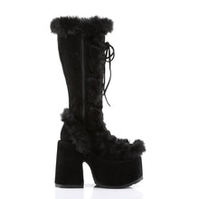 Load image into Gallery viewer, Botas Demonia CAMEL-311 Negro Ante vegano
