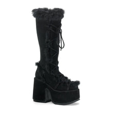 Load image into Gallery viewer, Botas Demonia CAMEL-311 Negro Ante vegano
