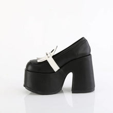 Load image into Gallery viewer, Zapatos con plataforma Demonia CAMEL-58 Negro Piel vegana
