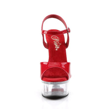 Cargar imagen en el visor de la galería, Tacones Pleaser CAPTIVA-609 Rojo Charol Transparente

