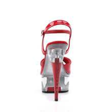 Cargar imagen en el visor de la galería, Tacones Pleaser CAPTIVA-609 Rojo Charol Transparente
