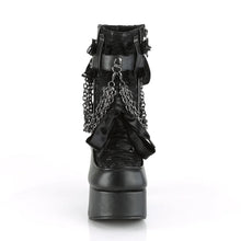 Carregar imagem no visualizador da galeria, Botines Demonia CHARADE-110 Negro Piel vegana-Lace Overlay
