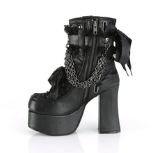 Carregar imagem no visualizador da galeria, Botines Demonia CHARADE-110 Negro Piel vegana-Lace Overlay
