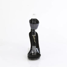 Cargar imagen en el visor de la galería, Tacones Fabulicious CHIC-42 Transparente Negro Piel
