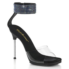 Cargar imagen en el visor de la galería, Tacones Fabulicious CHIC-42 Transparente Negro Piel
