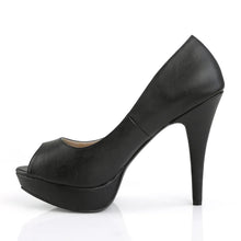 Load image into Gallery viewer, Tacones Pleaser Pink Label CHLOE-01 Negro Piel Sintética
