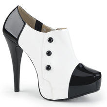 Load image into Gallery viewer, Botas Pleaser Pink Label CHLOE-11 Negro Blanco Charol
