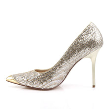 Carregar imagem no visualizador da galeria, Zapatos Pleaser CLASSIQUE-20 Dorado Purpurinay Lamé
