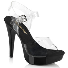 Carregar imagem no visualizador da galeria, Sapatos de salto alto Fabulicious COCKTAIL-508 - Transparente / Preto

