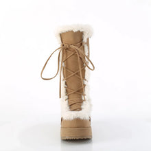 Load image into Gallery viewer, Botas Demonia CUBBY-311 Camel Ante vegano
